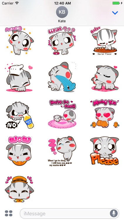 Animated Cat Kitty Stickers