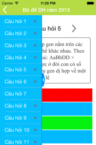 Thi Sinh Học THPT - Đại Học screenshot 3