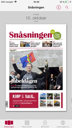 Snåsningen  eAvis(圖1)-速報App