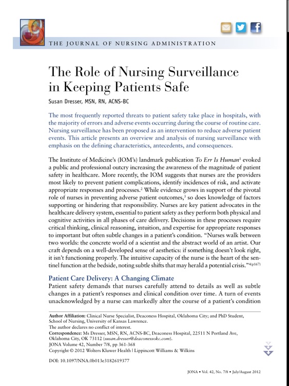 JONA: Journal of Nursing Administration screenshot-3