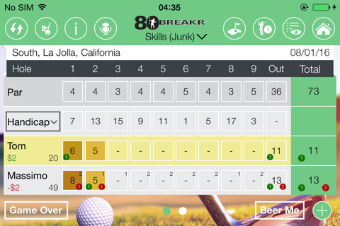 80BREAKR Golf Scorecard & GPS screenshot 3