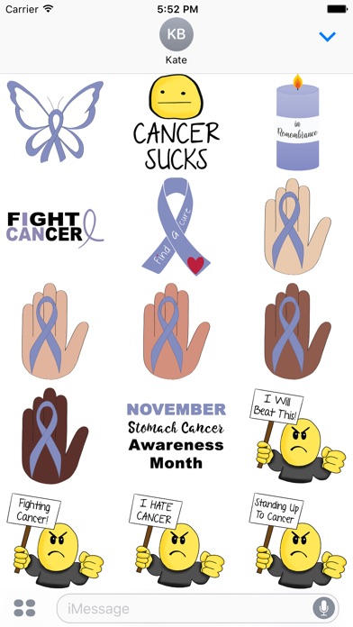 Stomach Cancer Stickers screenshot 2