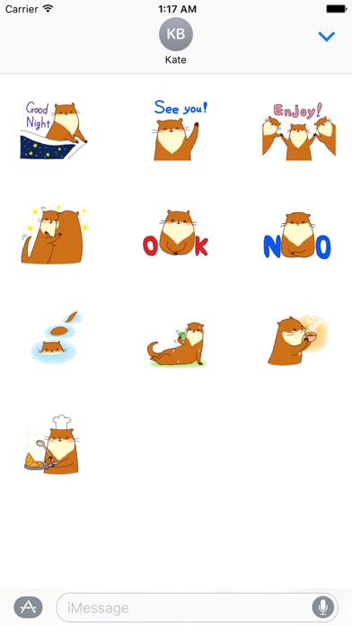 Cute Otter - Ottermoji Sticker screenshot 3