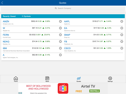 Nasdaq Markets Tablet screenshot 4