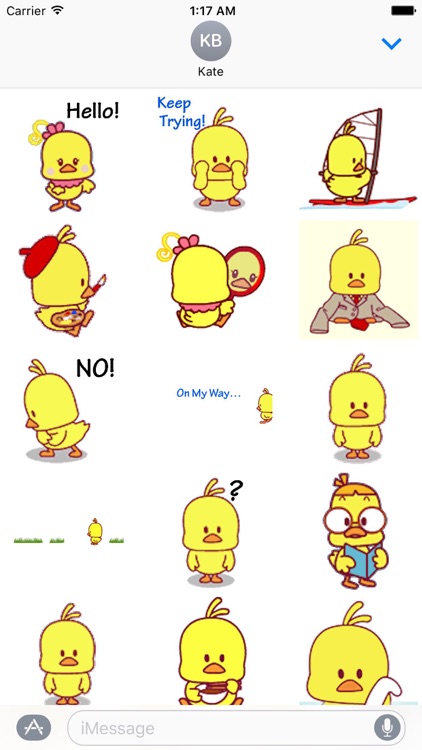 Animated Cute Chicken Sticker