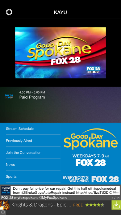 How to cancel & delete FOX 28 GO TV from iphone & ipad 1