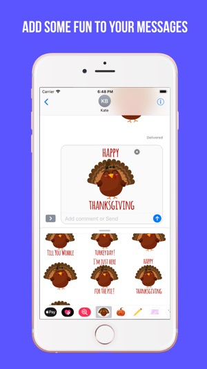 Happy Thanksgiving Fun Emojis(圖2)-速報App