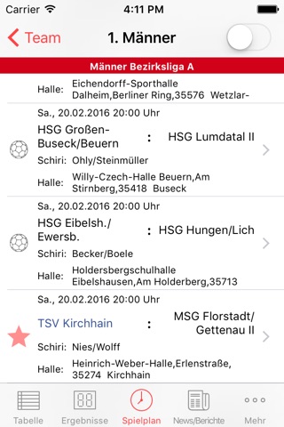 TSV Kirchhain 1886 e.V. Handball screenshot 2