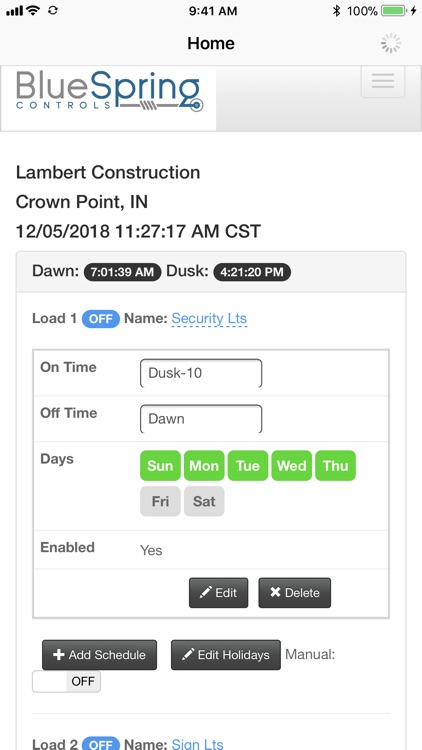 BlueSpring Lighting Control