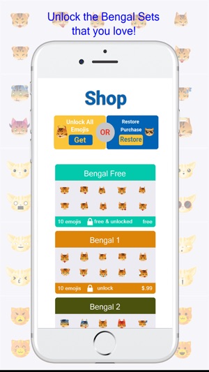 BengalMoji - Bengal Cat Emojis Keyboard(圖4)-速報App