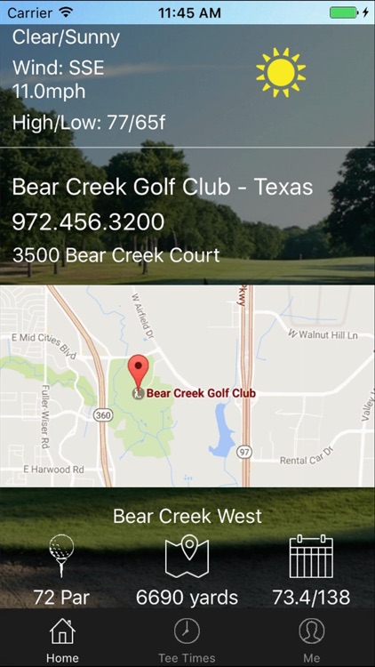 Bear Creek TX Golf Tee Times