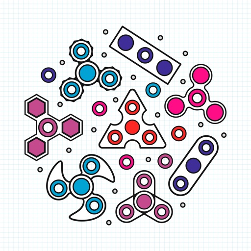 Fidget Spinner App & Stickers icon