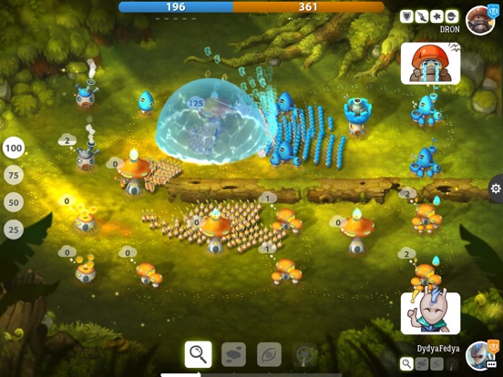 Mushroom Wars 2: Битвы грибов на iPad