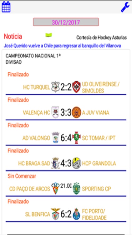 Resultados de Hockey FPA