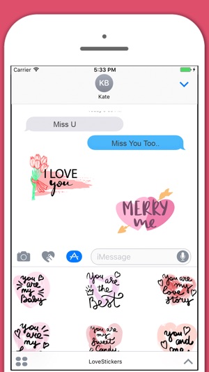 Love In Air - Kisses, Love Girl Stickers(圖4)-速報App