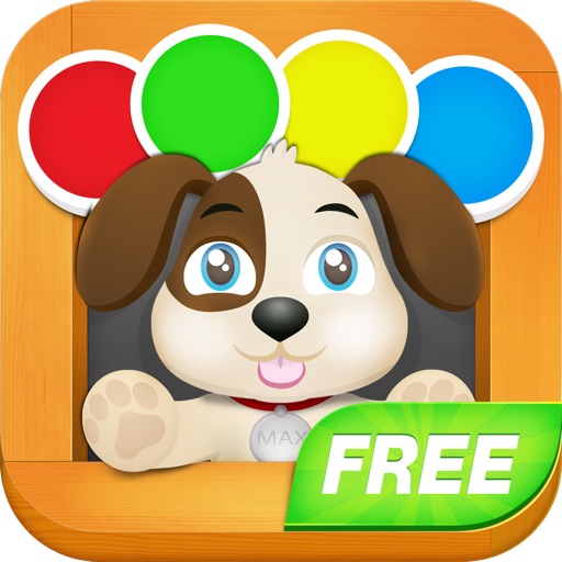Free Fun Color Games for kids with dog Max by Smart AD