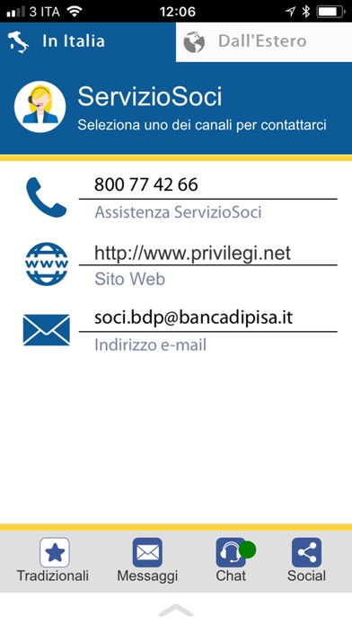 Banca di Pisa Servizio Clienti screenshot 2