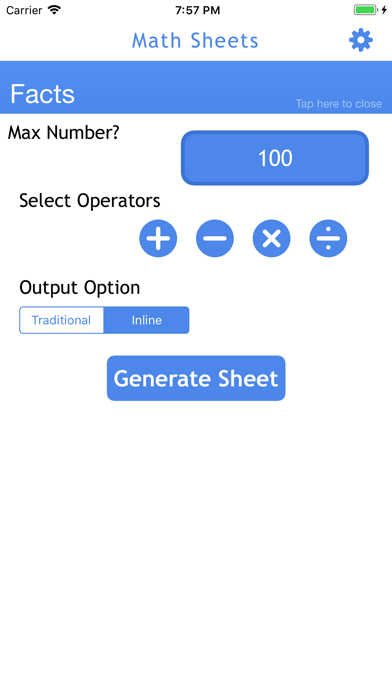 How to cancel & delete Math Practice Sheets from iphone & ipad 4