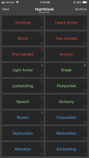 SkyChart: Skyrim Perk Planner(圖4)-速報App