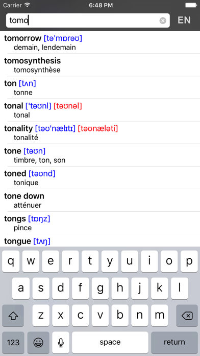 How to cancel & delete French-English dict. - DIC-o from iphone & ipad 1