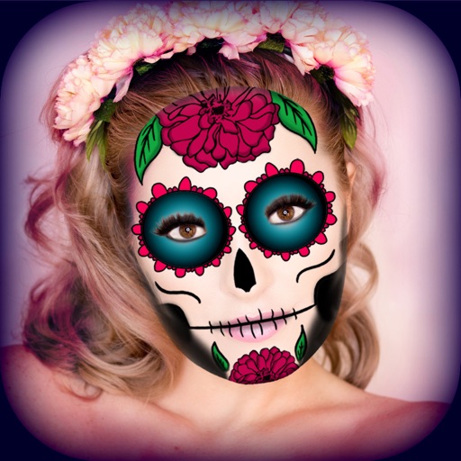 Mexican Sugar Skull Mask Icon