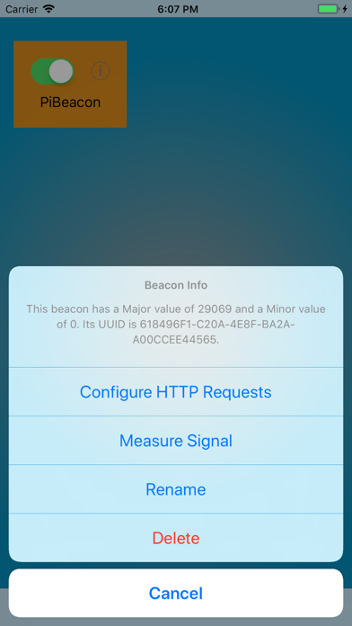 How to cancel & delete PiBeacon - mobile edition from iphone & ipad 3