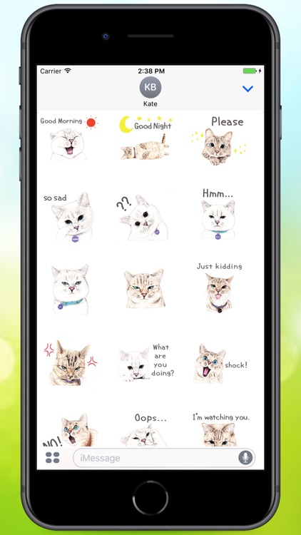 Text Cats Stickers