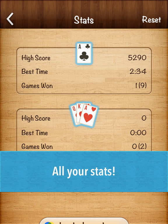 Solitaire Klondike game cards screenshot