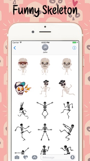 Animated Skeleton Stickers