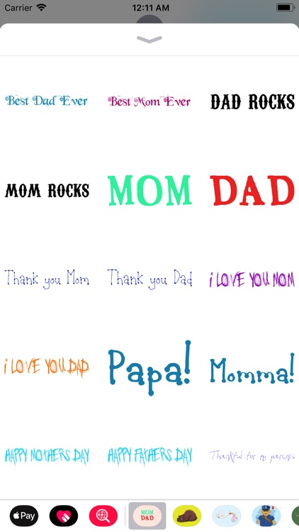 Parent Love Stickers