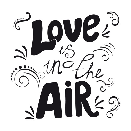 Love in Air Stickers