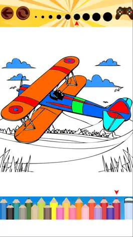 Game screenshot Airplane Coloring Books apk