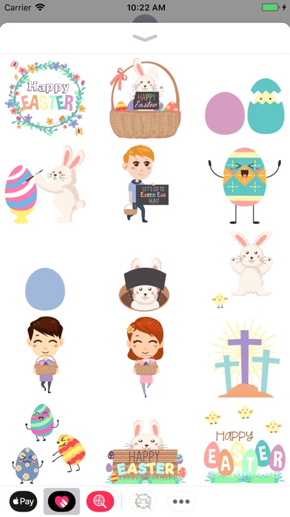 Cute Easter Animated Stickers