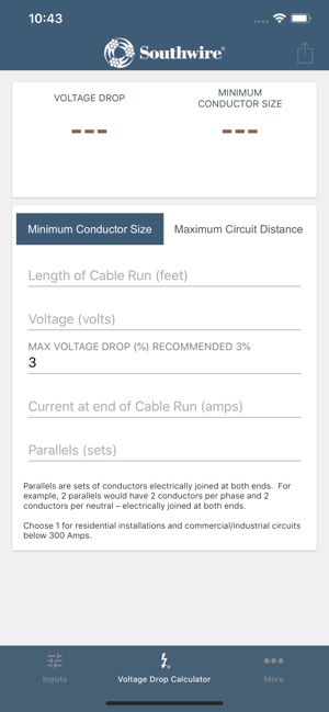 Southwire® Voltage Drop Calc(圖2)-速報App