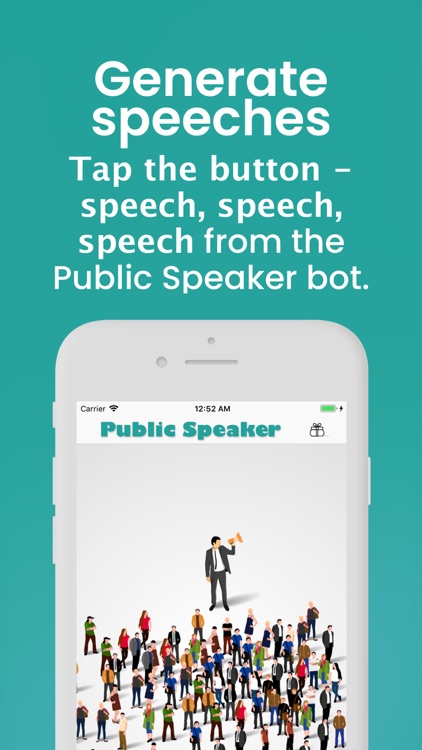 Public Speaker Creative bot screenshot-0