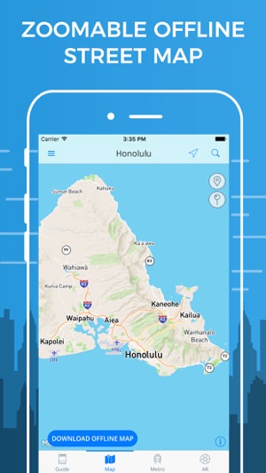 Honolulu Travel Guide with Offline Street Map(圖3)-速報App