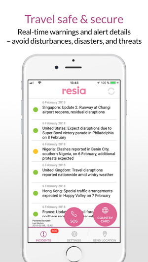 Resia Safety – Global Warnings(圖2)-速報App