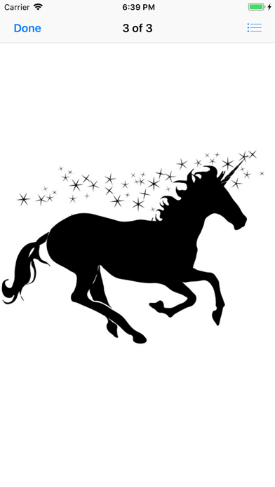 Silhouette Unicorn Stickers screenshot 4