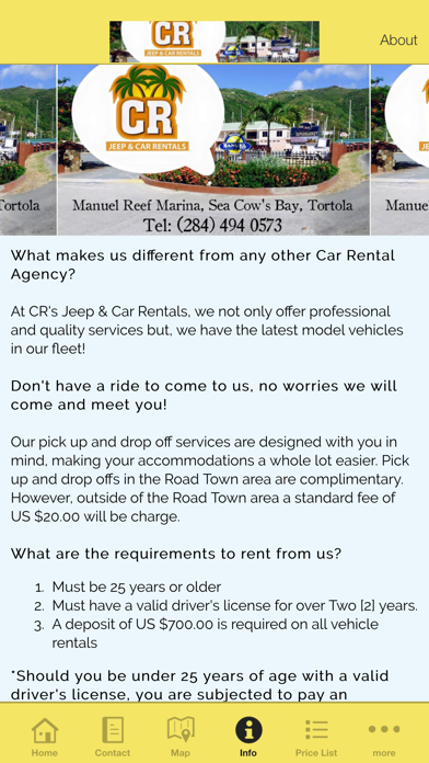 How to cancel & delete CR'S Jeep and Car Rentals from iphone & ipad 3