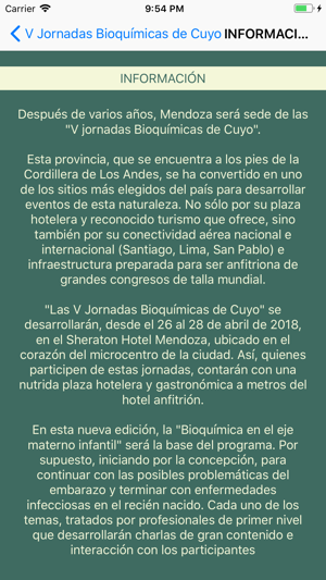 V Jornadas Bioquímicas de Cuyo(圖5)-速報App