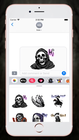 Skull Death Stickers