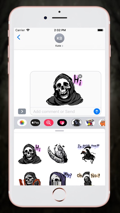 Skull Death Stickers