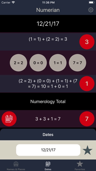 Numerian Numerology Calculator screenshot 2