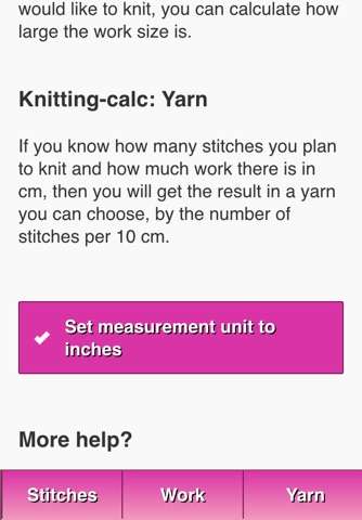 Knitting-calculator screenshot 3