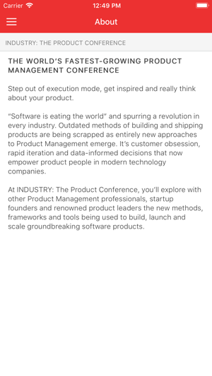 INDUSTRY Product Conference