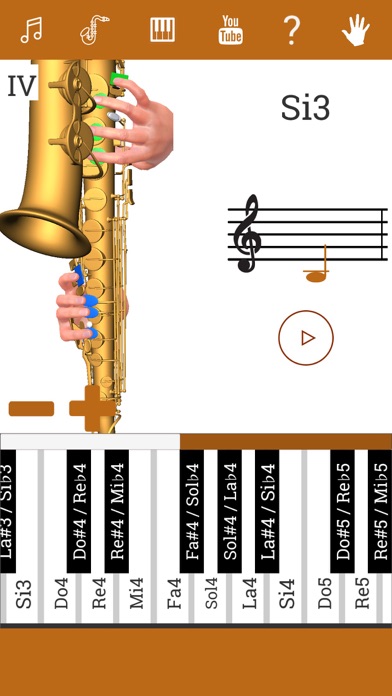 3D Saxophone Fingering Chart screenshot 2
