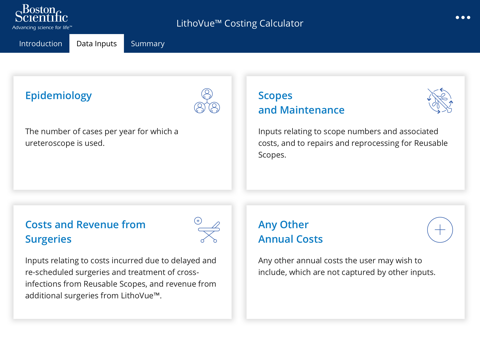 LithoVue™ Costing Calculator screenshot 2