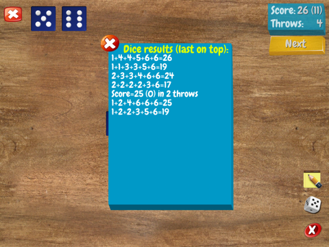 Pocket Dices for Dice Games screenshot 4