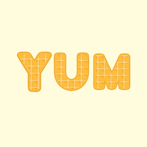 Tasty Waffle Alphabet Stickers iOS App