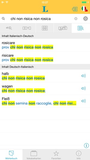 Italienisch XL Pro Wörterbuch(圖2)-速報App